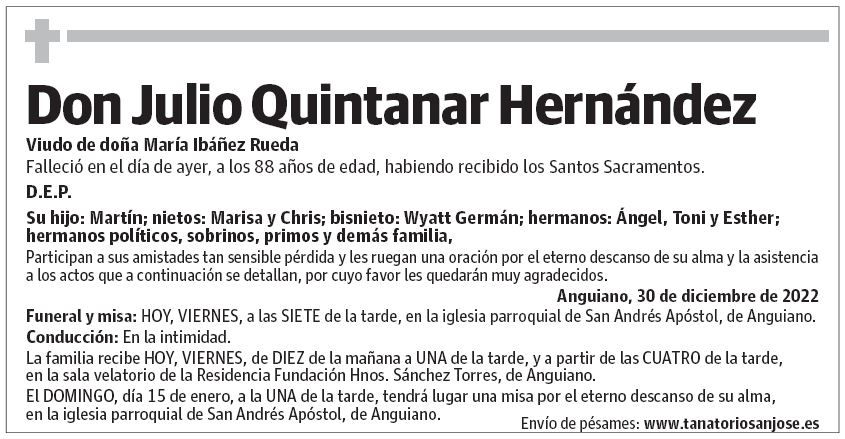 Don Julio Quintanar Hernández