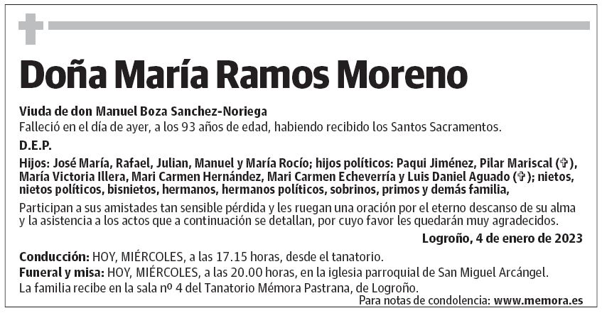 Doña María Ramos Moreno