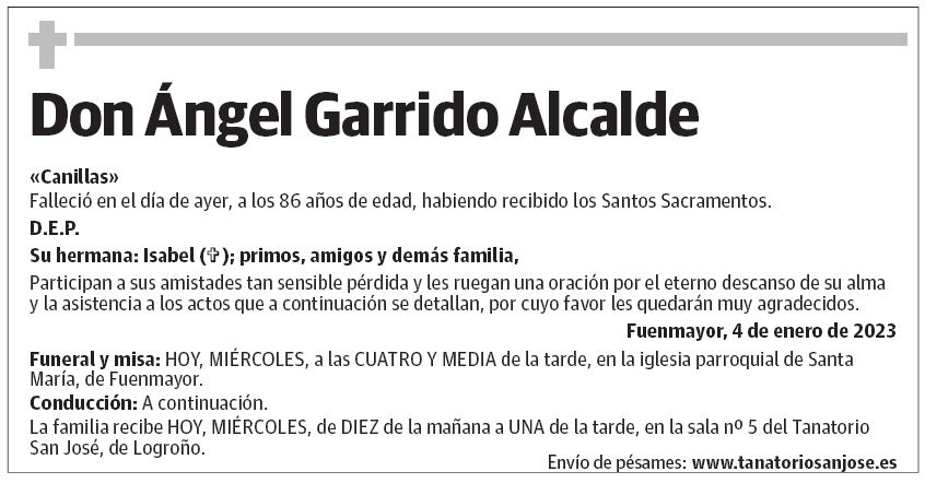 Don Ángel Garrido Alcalde