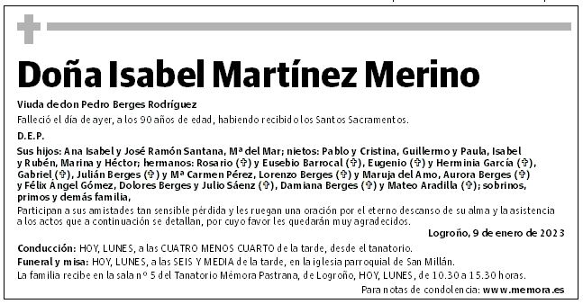 Doña Isabel Martínez Merino
