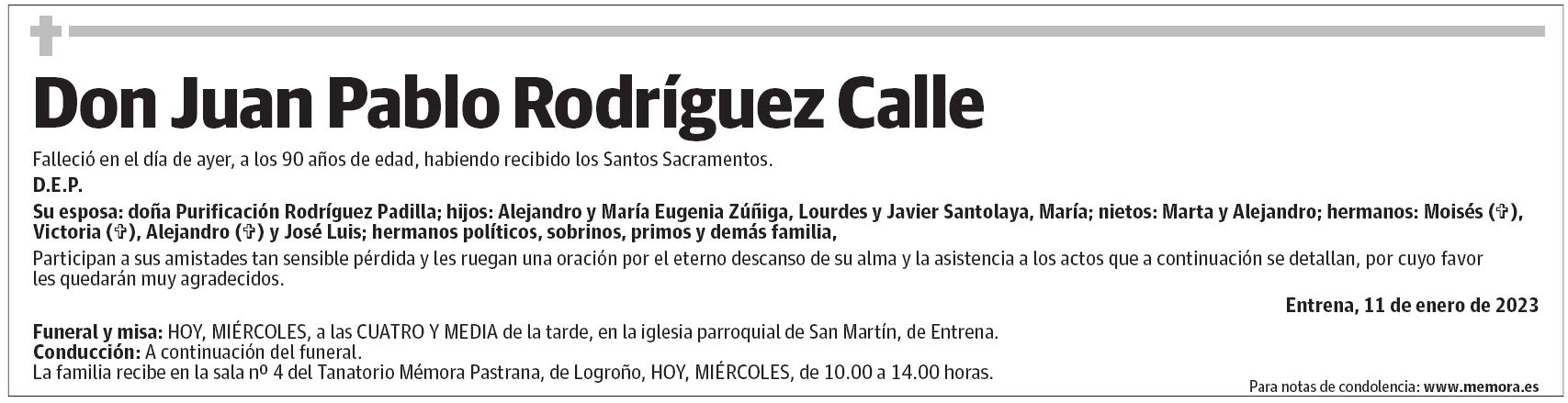 Don Juan Pablo Rodríguez Calle