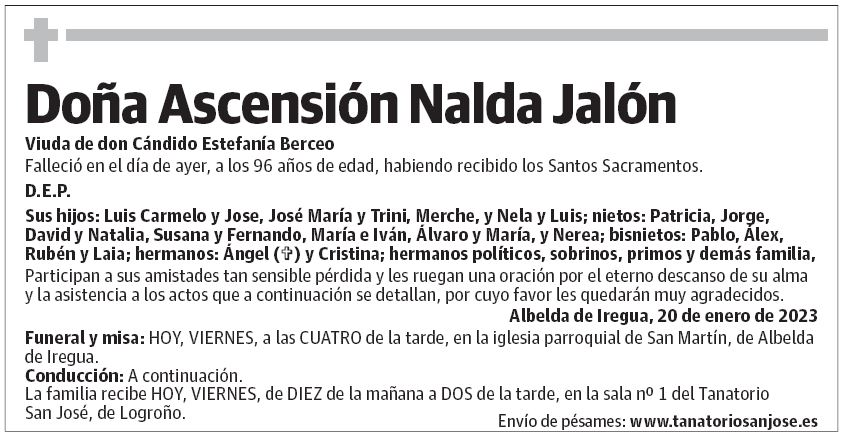 Doña Ascensión Nalda Jalón