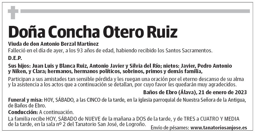 Doña Concha Otero Ruiz