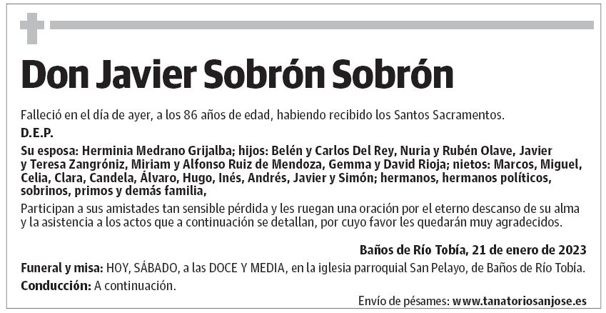Don Javier Sobrón Sobrón