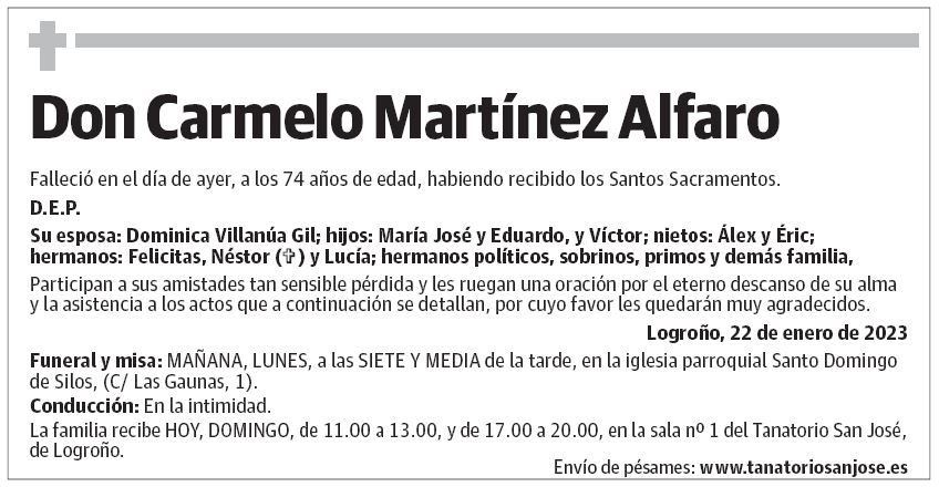 Don Carmelo Martínez Alfaro