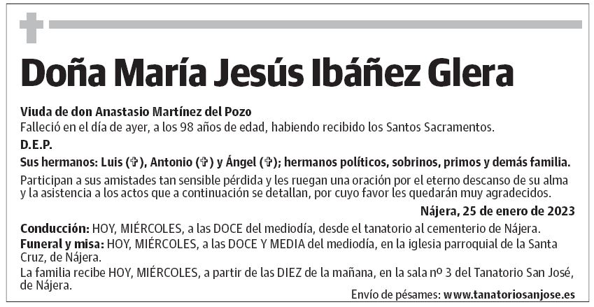 Doña María Jesús Ibáñez Glera