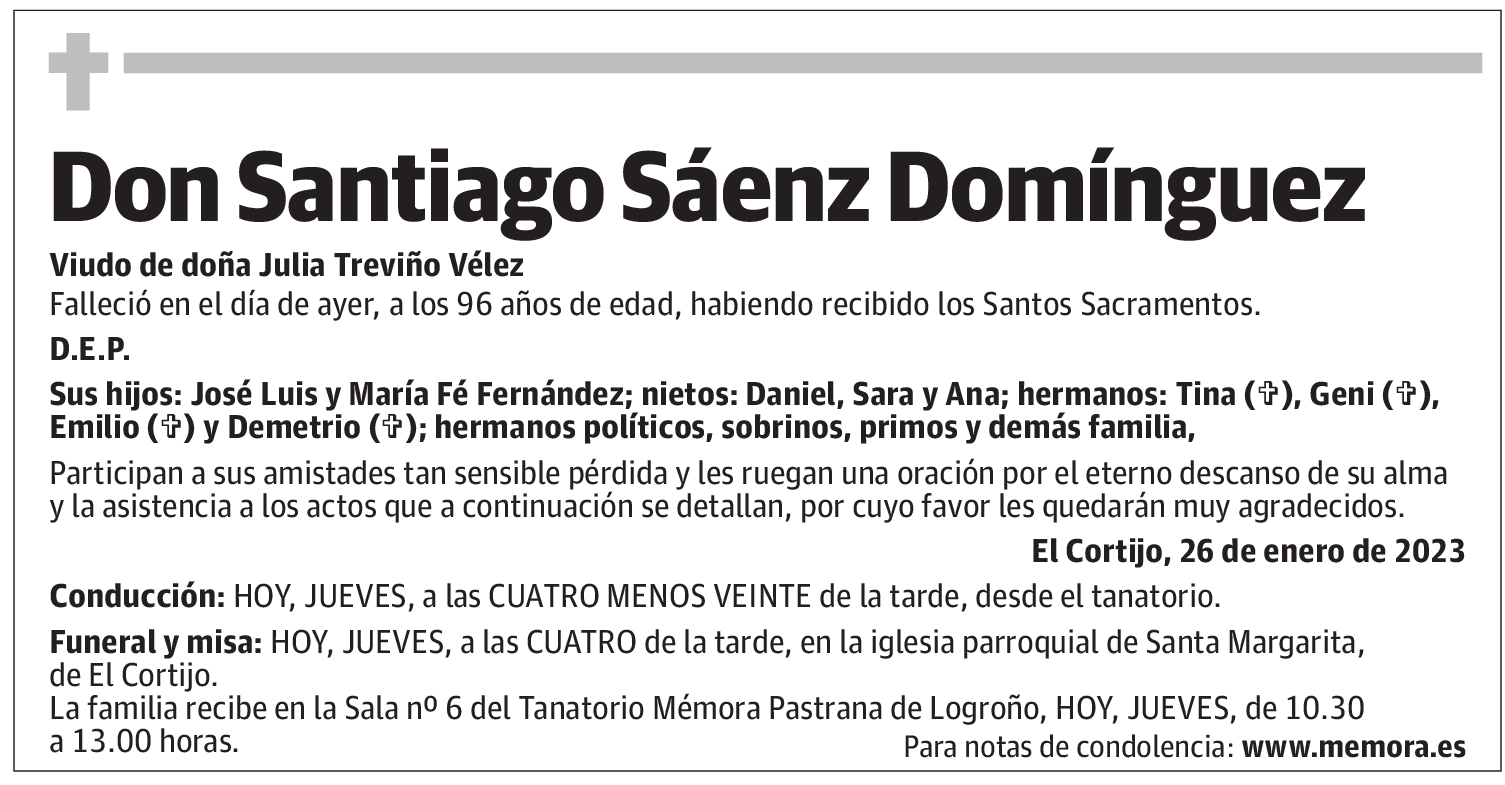 Don Santiago Sáenz Domínguez