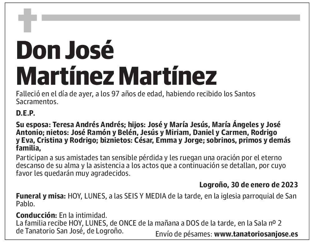 Don José Martínez Martínez