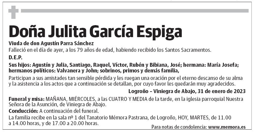 Doña Julita García Espiga