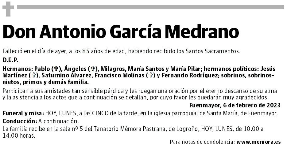 Don Antonio García Medrano