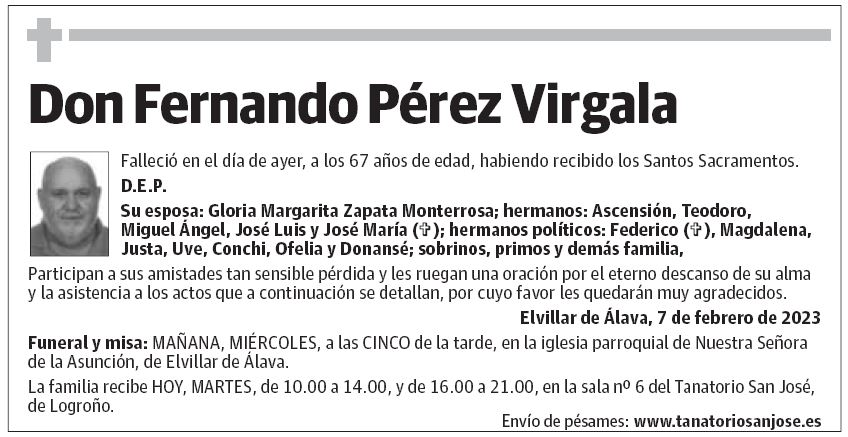 Don Fernando Pérez Virgala