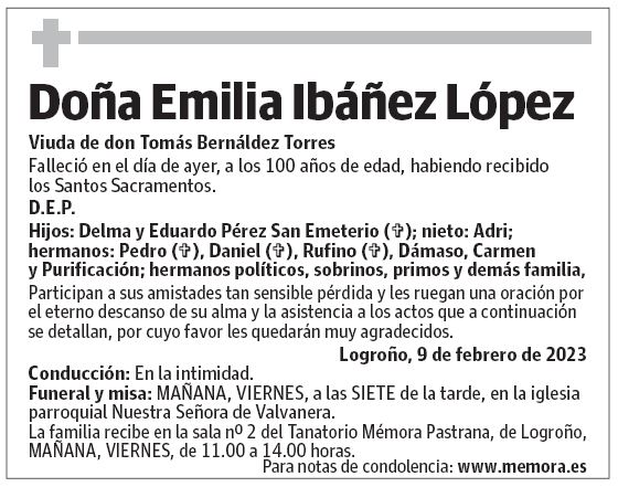 Doña Emilia Ibáñez López