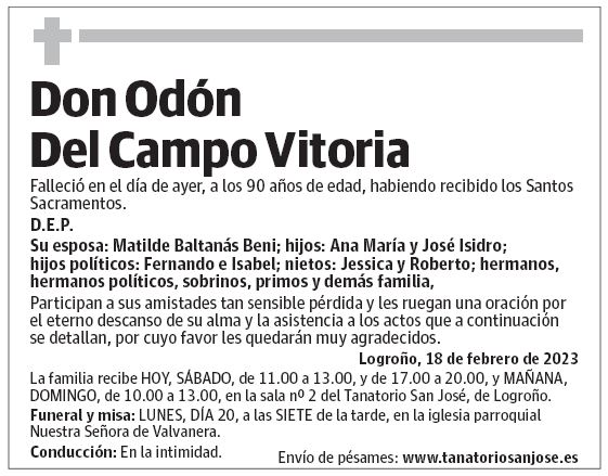 Don Odón Del Campo Vitoria
