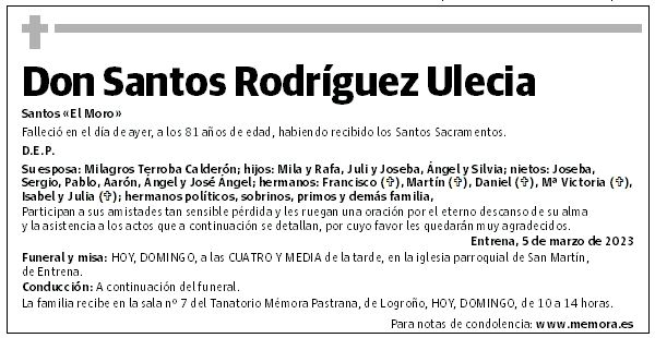 Don Santos Rodríguez Ulecia