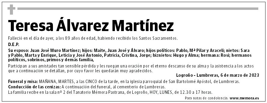 Teresa Álvarez Martínez