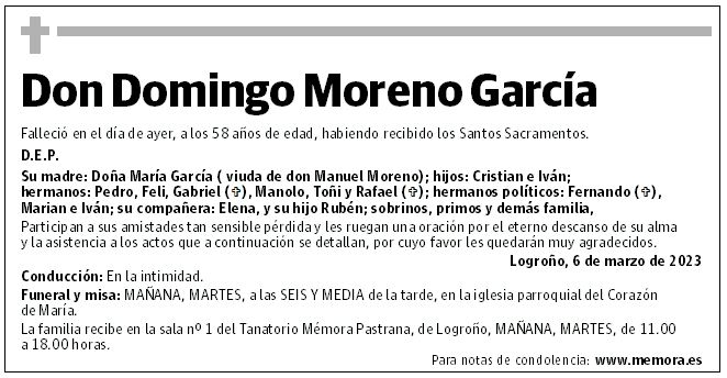 Don Domingo Moreno García