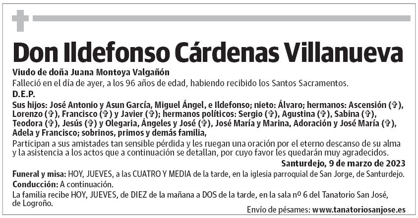 Don Ildefonso Cárdenas Villanueva