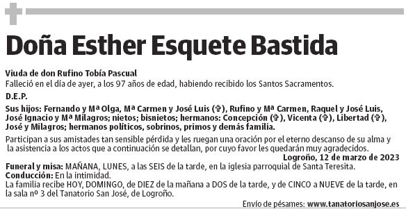 Doña Esther Esquete Bastida