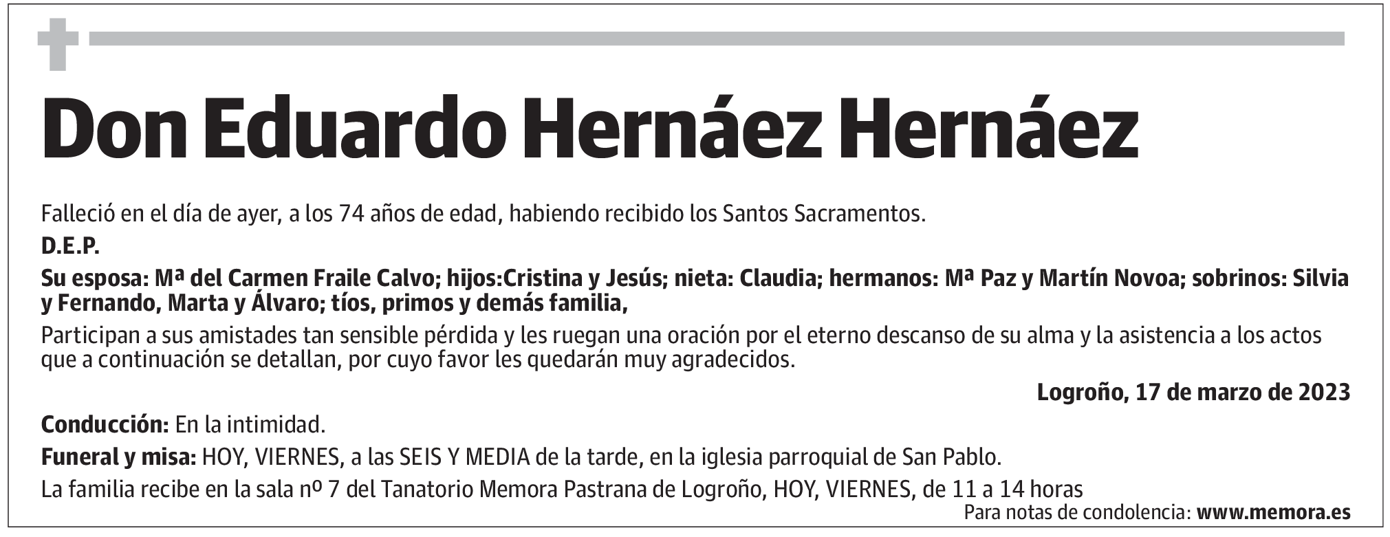 Don Eduardo Hernáez Hernáez