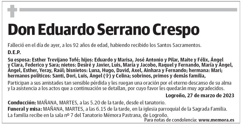 Don Eduardo Serrano Crespo