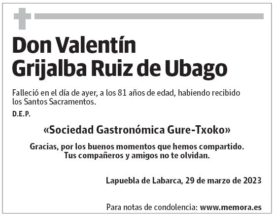 Don Valentín Grijalba Ruiz de Ubago