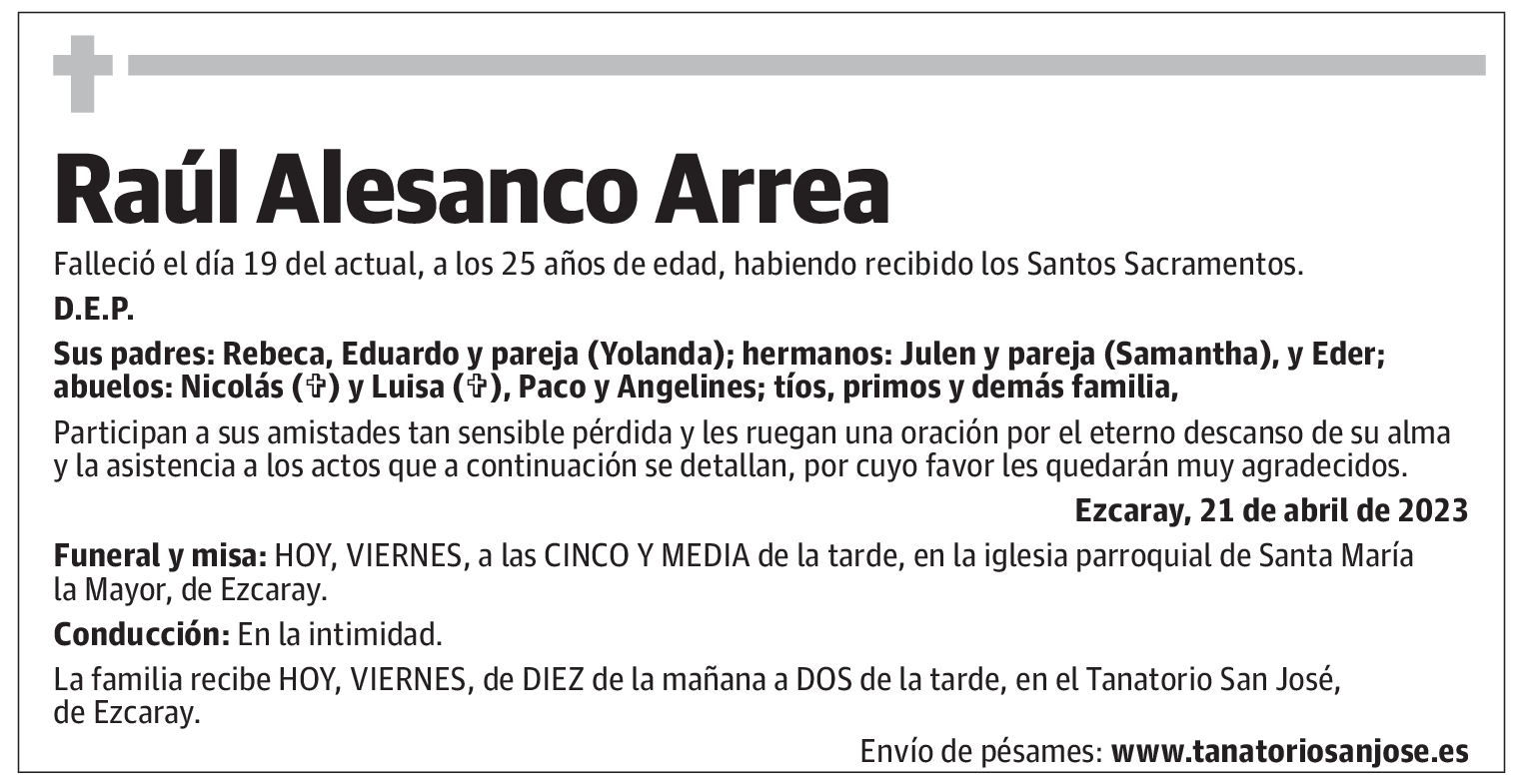 Raúl Alesanco Arrea
