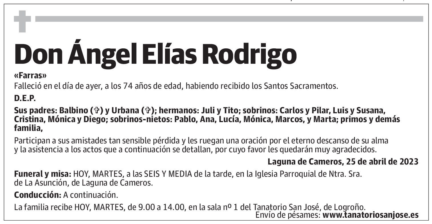 Don Ángel Elías Rodrigo