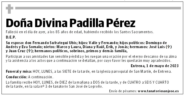 Doña Divina Padilla Pérez