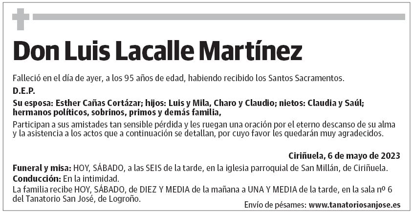 Don Luis Lacalle Martínez