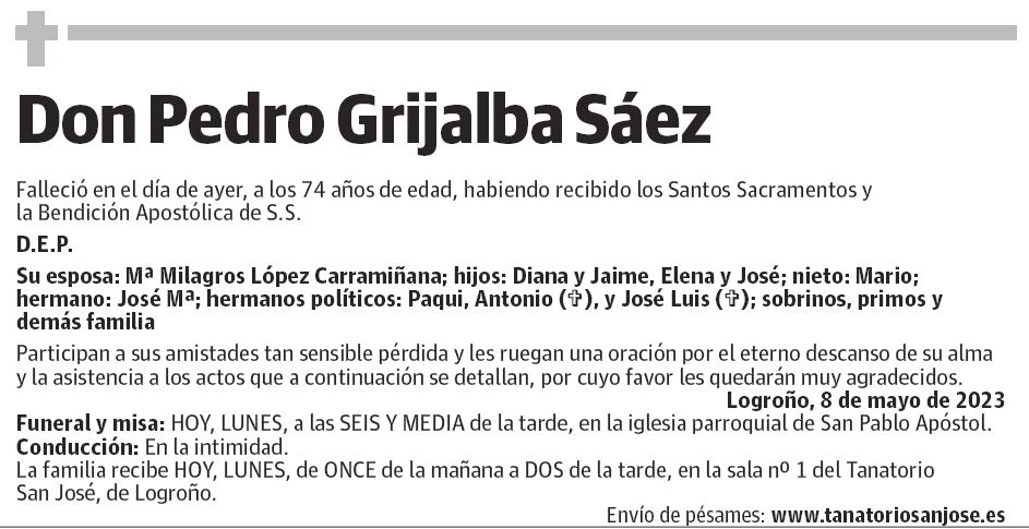 Don Pedro Grijalba Sáez