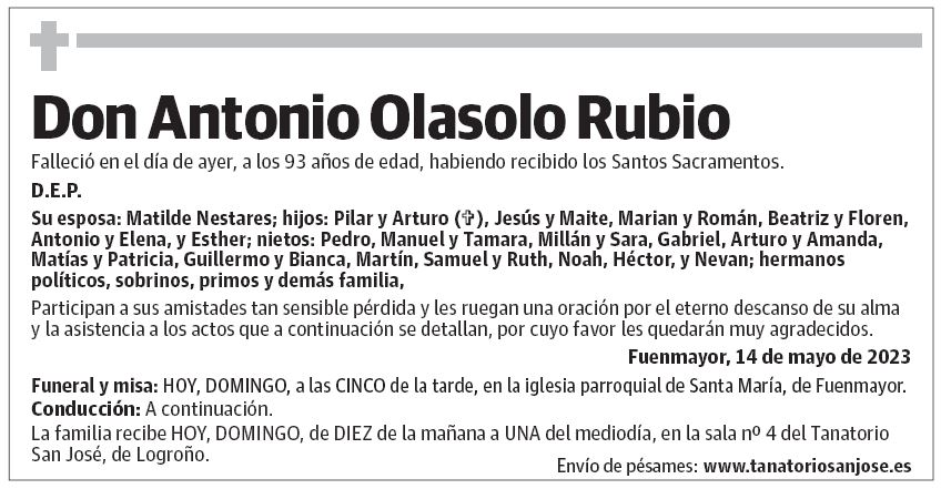 Don Antonio Olasolo Rubio
