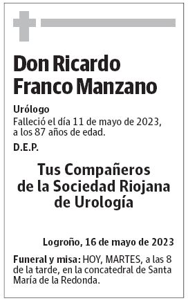 Don Ricardo Franco Manzano