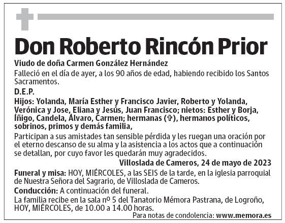 Don Roberto Rincón Prior