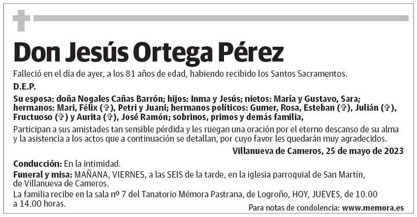 Don Jesús Ortega Pérez
