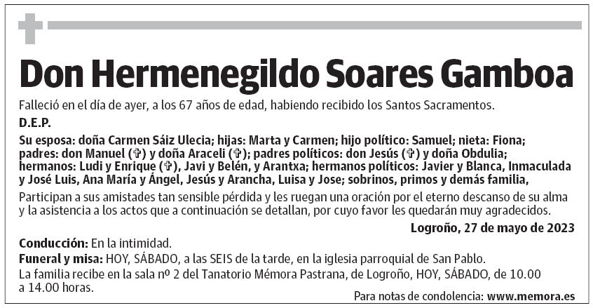 Don Hermenegildo Soares Gamboa