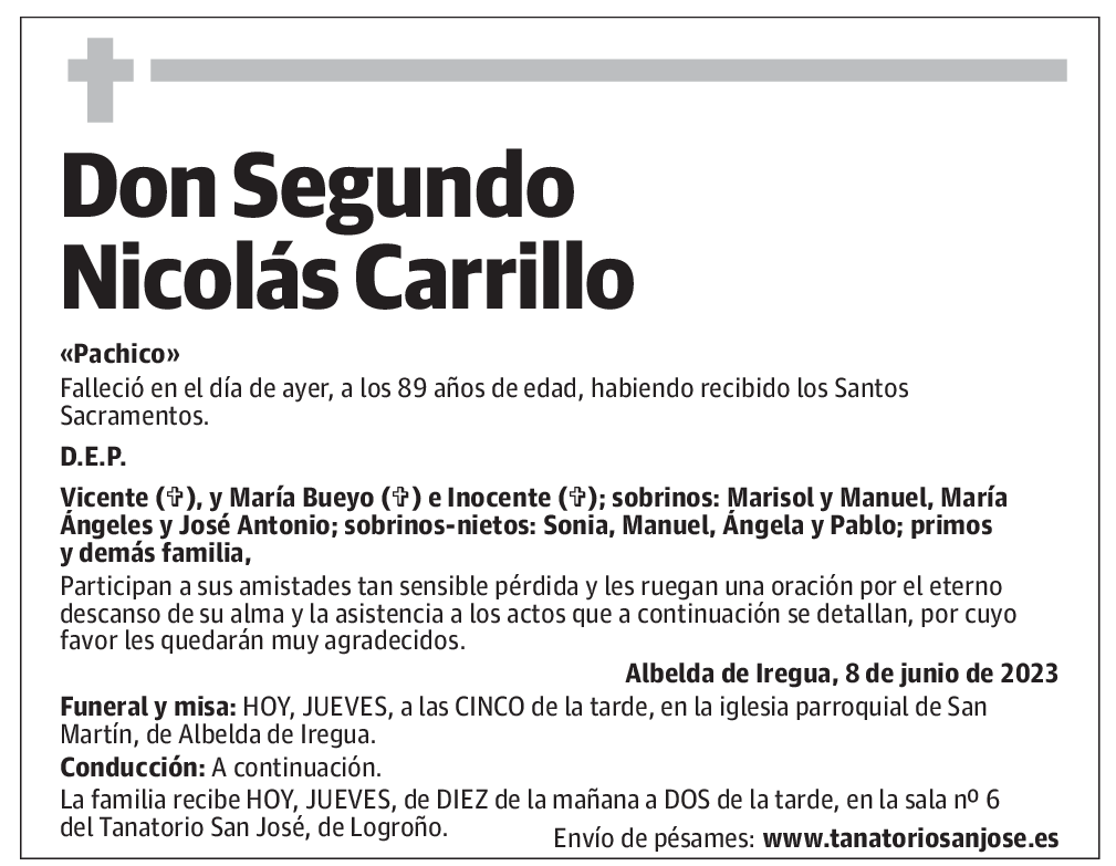 Don Segundo Nicolás Carrillo