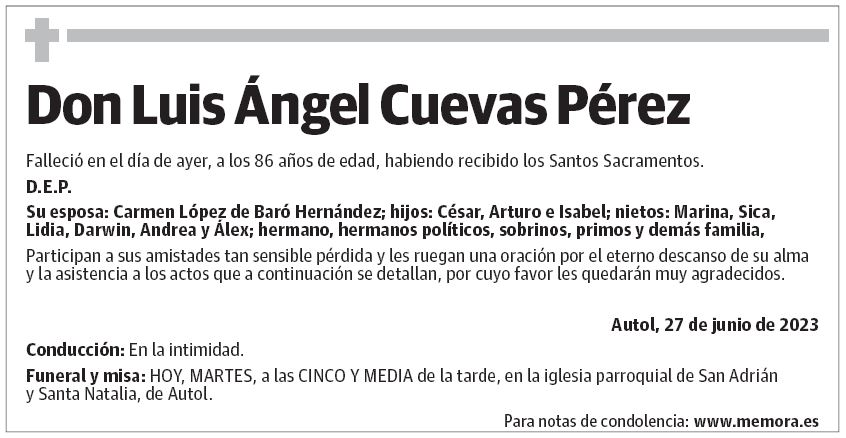 Don Luis Ángel Cuevas Pérez