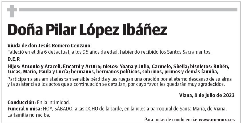 Doña Pilar López Ibáñez
