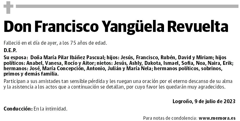 Don Francisco Yangüela Revuelta