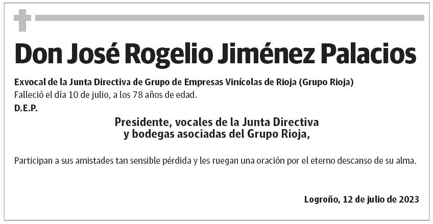 Don José Rogelio Jiménez Palacios
