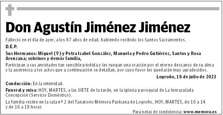 Don Agustín Jiménez Jiménez