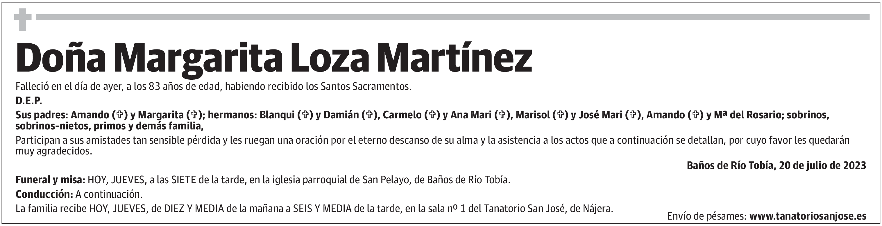 Doña Margarita Loza Martínez