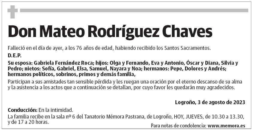 Don Mateo Rodríguez Chaves