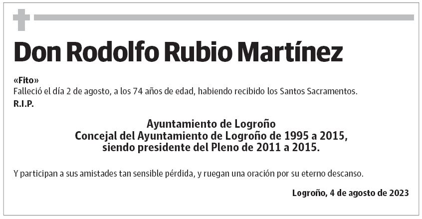 Don Rodolfo Rubio Martínez