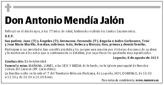 Don Antonio Mendía Jalón