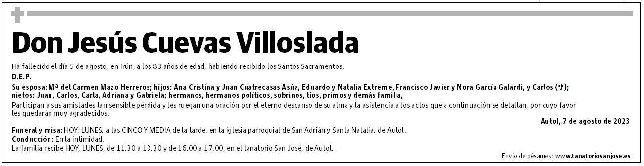 Don Jesús Cuevas Villoslada