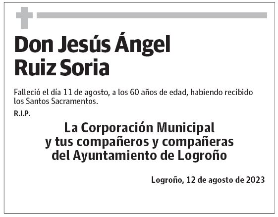 Don Jesús Ángel Ruiz Soria