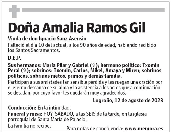 Doña Amalia Ramos Gil
