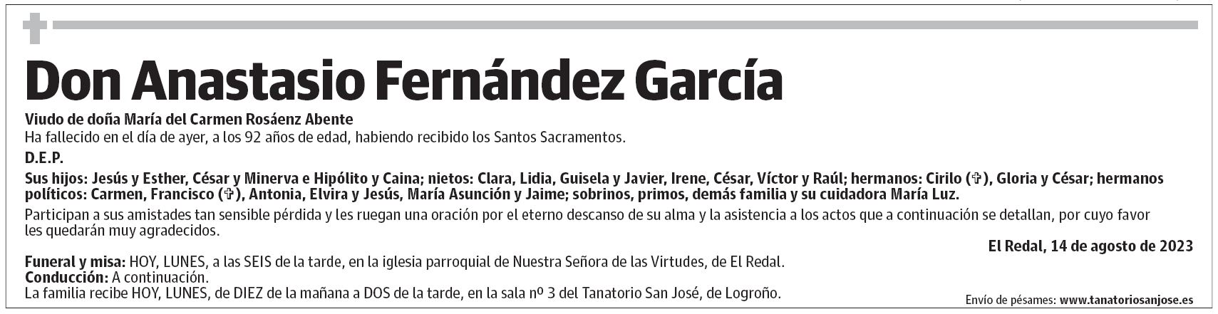 Don Anastasio Fernández García