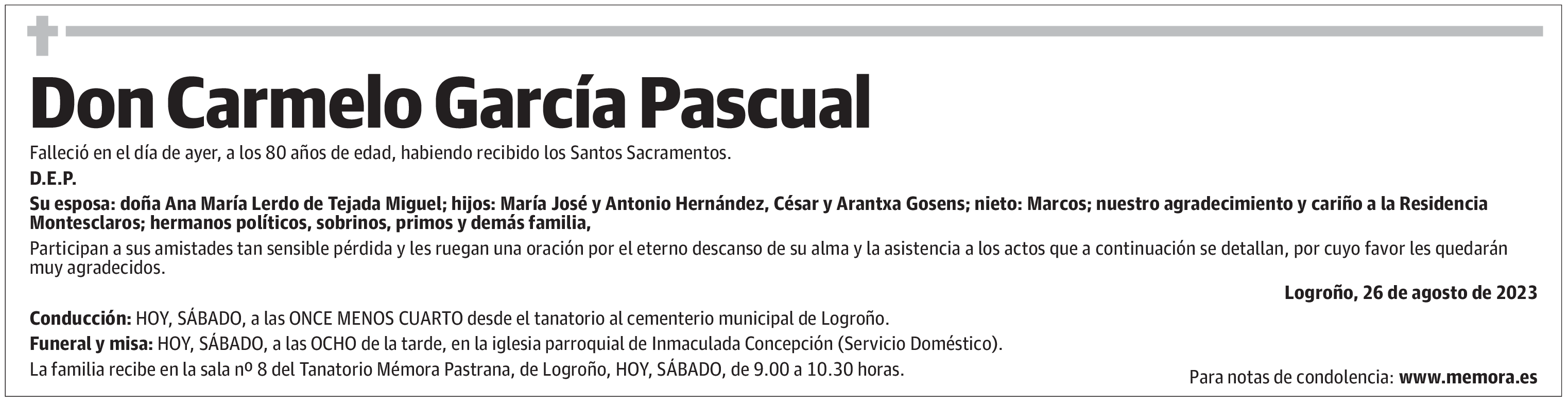 Don Carmelo García Pascual